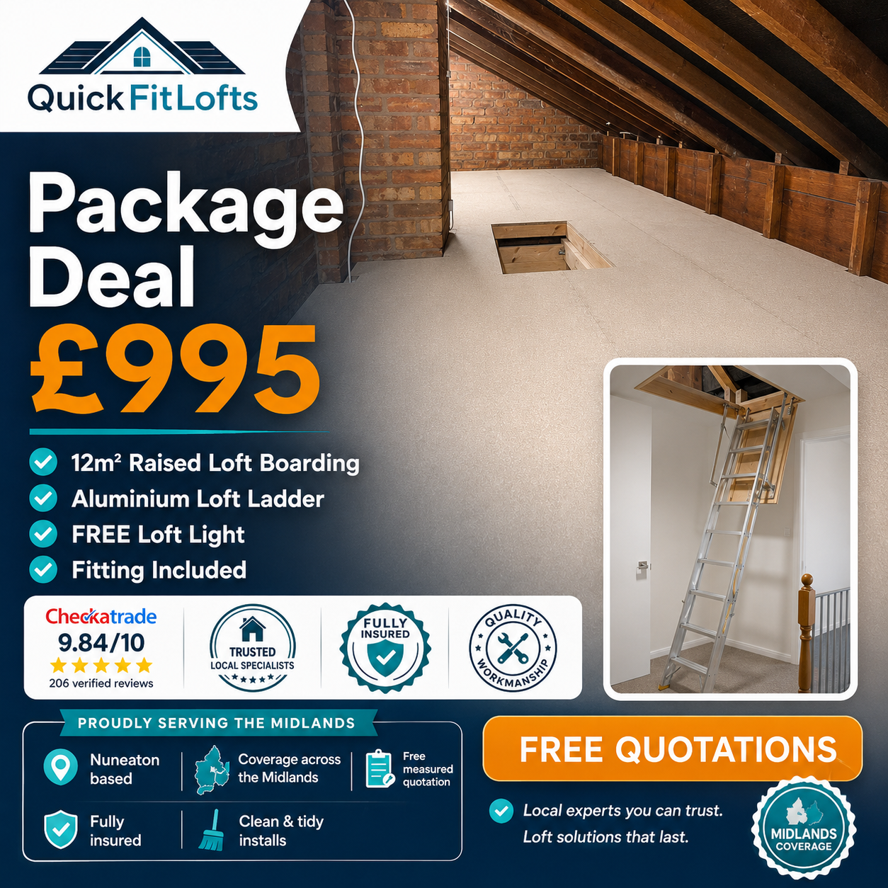 Loft conversion lead generation website and sales campaign preview